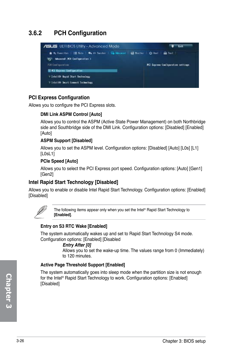 2 pch configuration, Pch configuration -26, Chapter 3 | Asus H87-PRO User Manual | Page 81 / 140