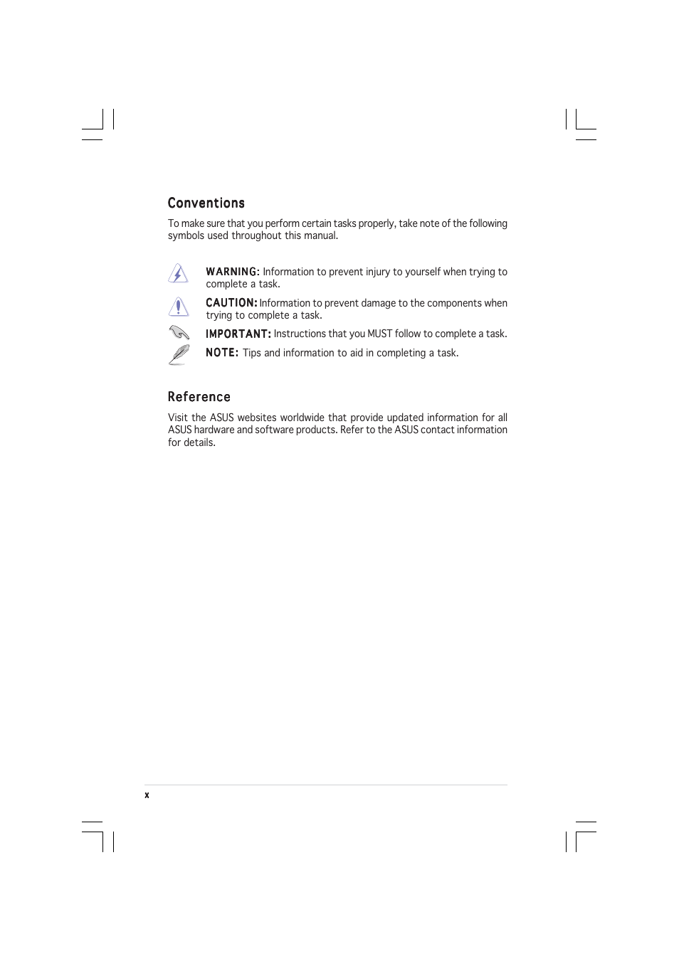 Asus TS500-E2 User Manual | Page 10 / 186