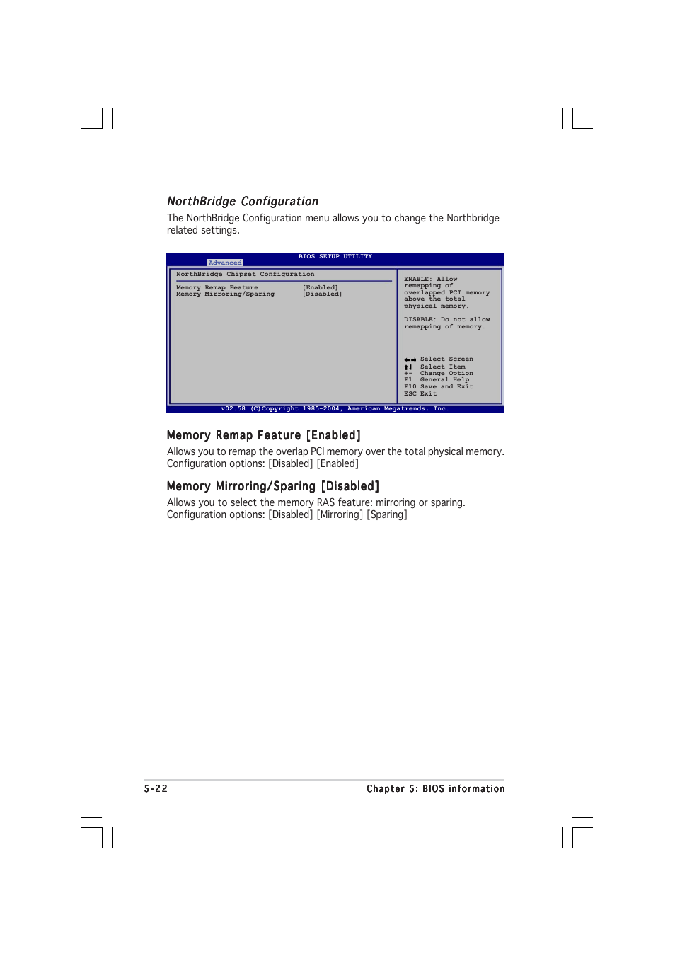 Northbridge configuration | Asus TS500-E2 User Manual | Page 120 / 186