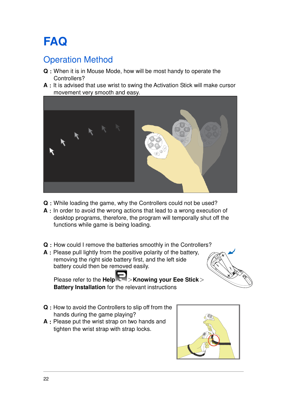 Operation method | Asus GMC-1 User Manual | Page 23 / 29