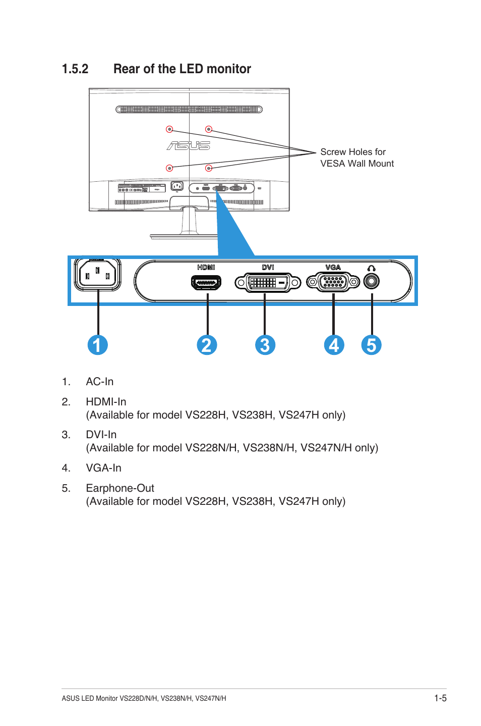 Asus VS247N User Manual | Page 11 / 20