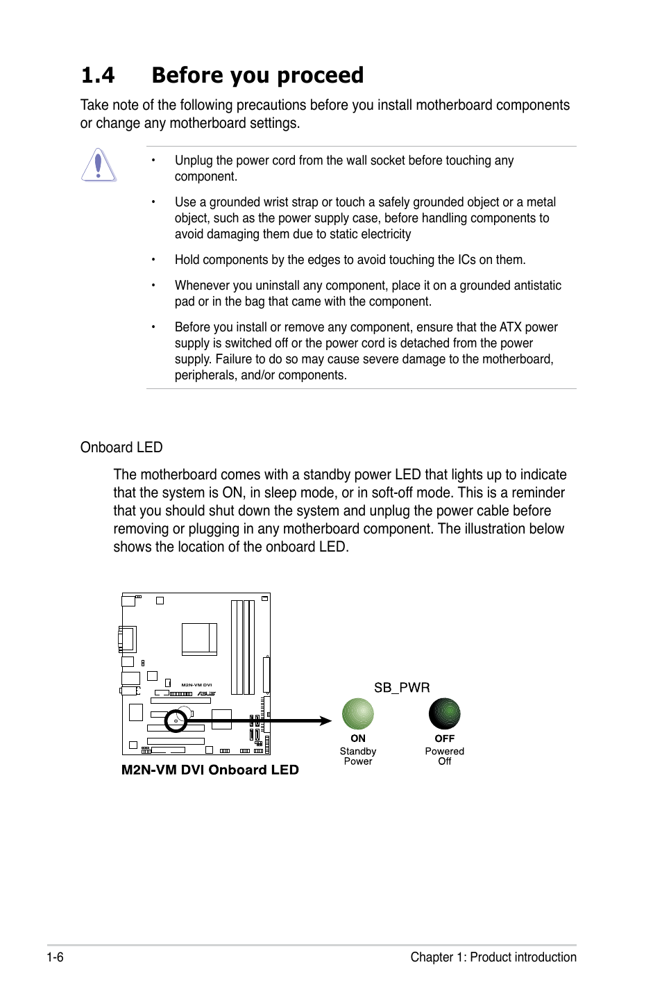 4 before you proceed | Asus M2N-VM DVI User Manual | Page 18 / 98