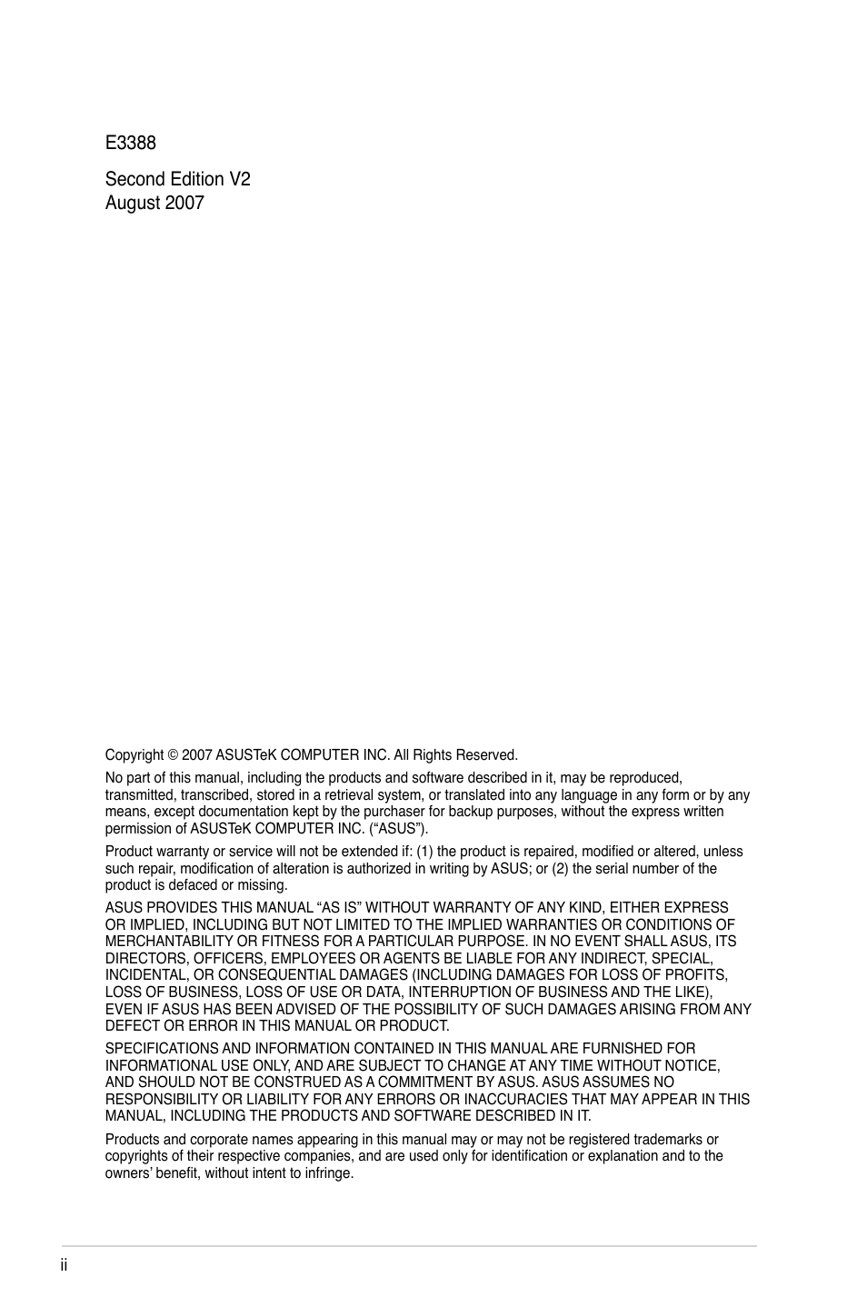 Asus M2N-VM DVI User Manual | Page 2 / 98
