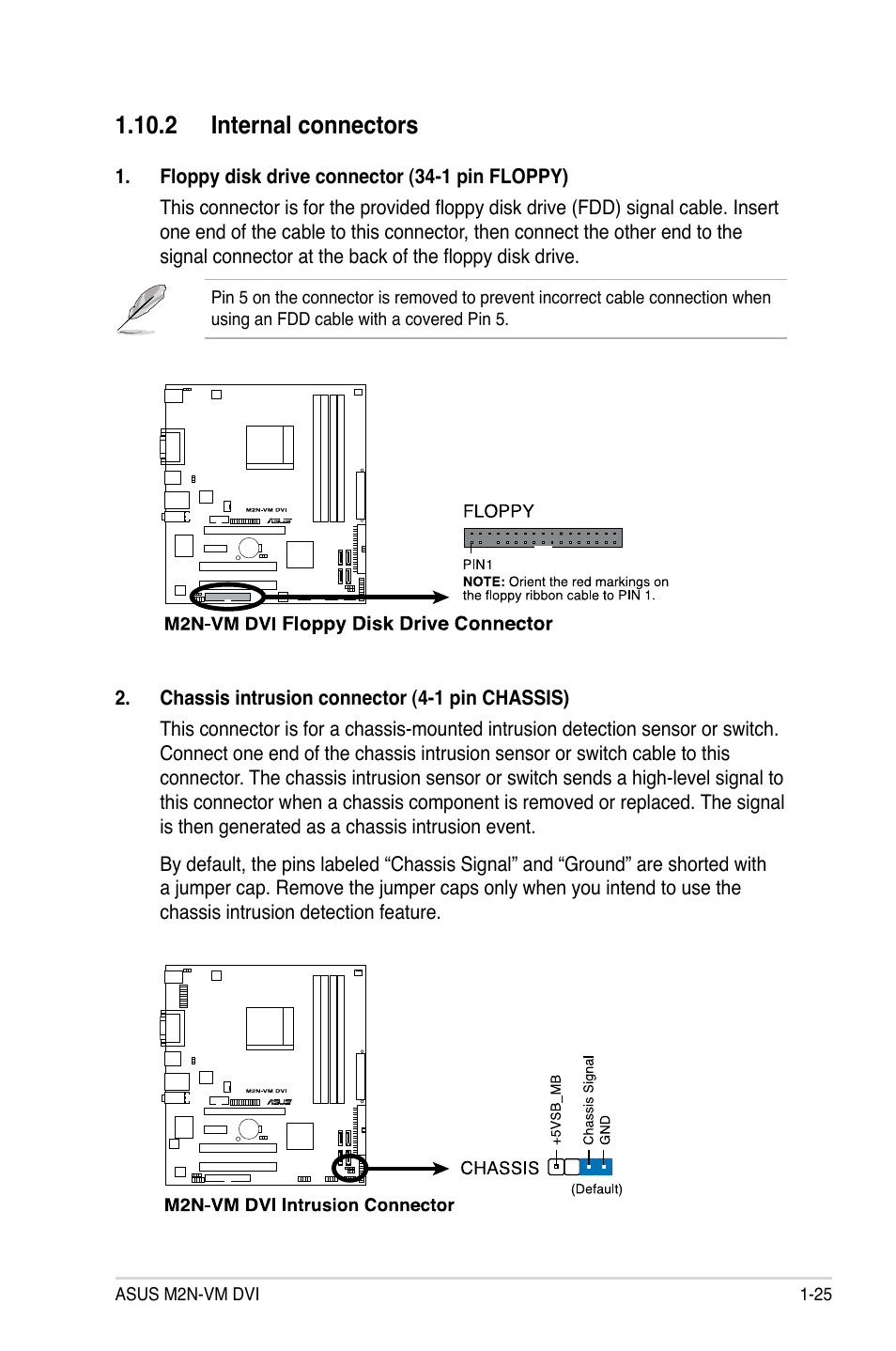 Internal.connectors | Asus M2N-VM DVI User Manual | Page 37 / 98