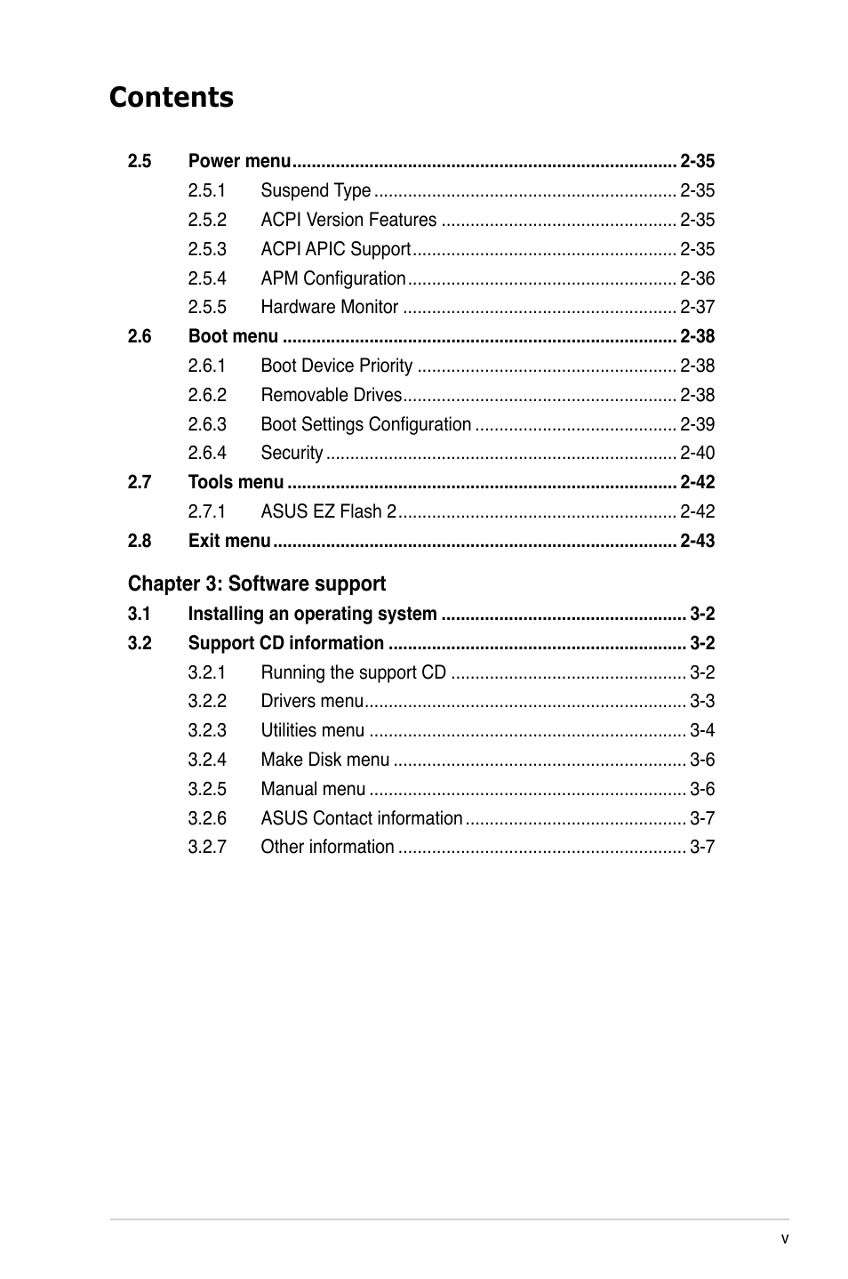 Asus M2N-VM DVI User Manual | Page 5 / 98