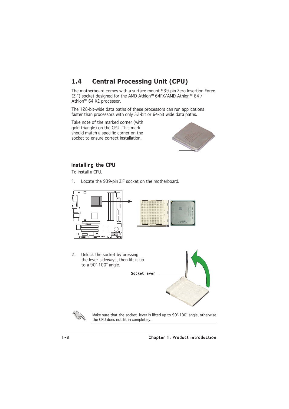 4 central processing unit (cpu) | Asus A8N-VM CSM/NBP User Manual | Page 18 / 76