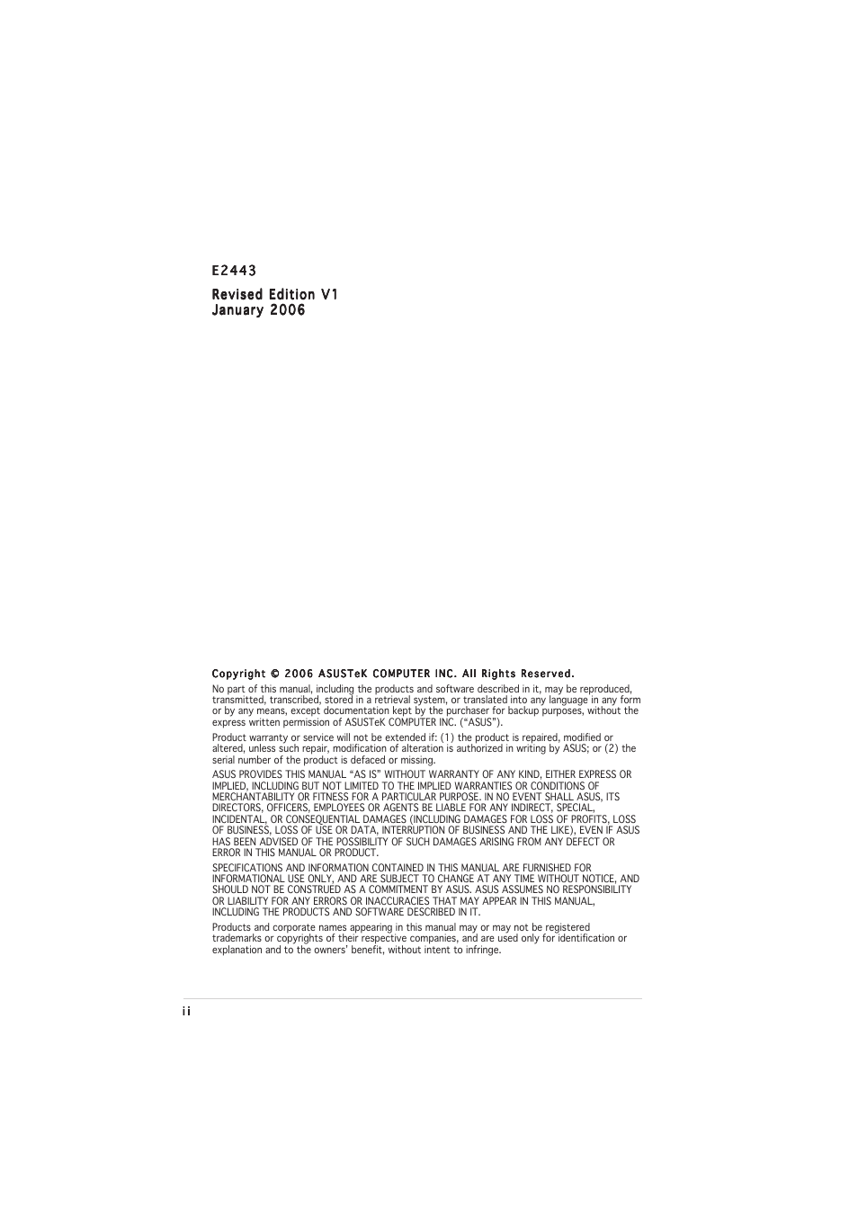 Asus A8N-VM CSM/NBP User Manual | Page 2 / 76