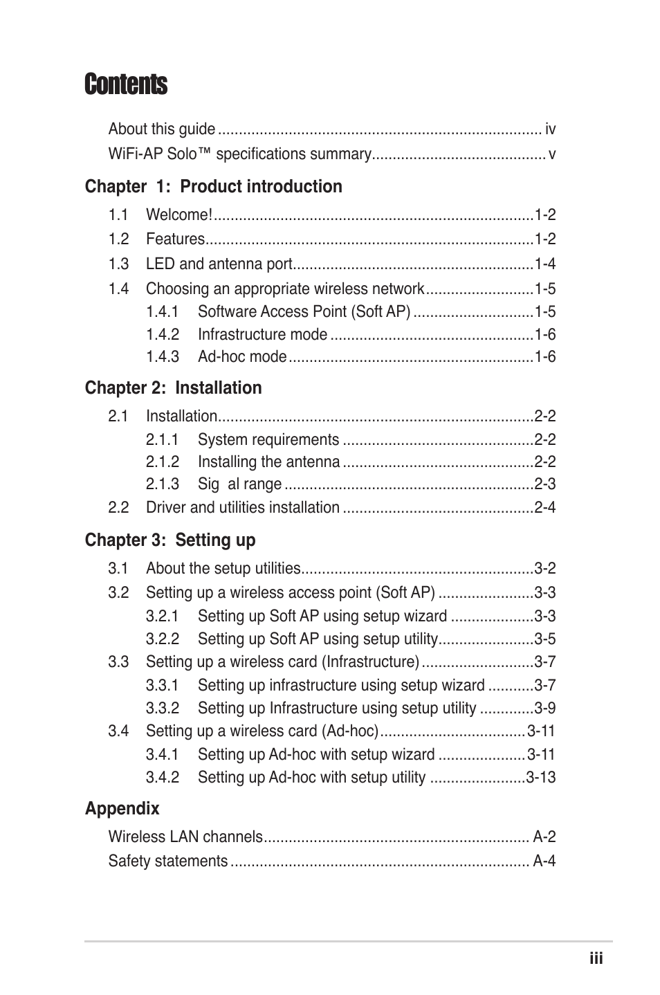 Asus M2N32-SLI Deluxe User Manual | Page 3 / 38