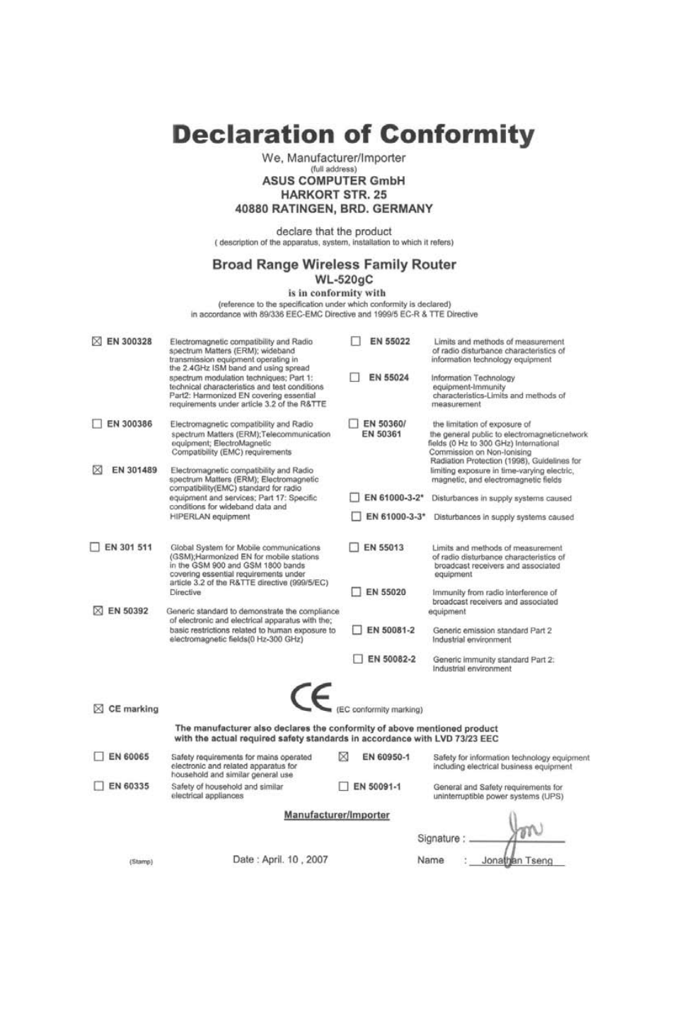 Asus WL-520GU User Manual | Page 5 / 110