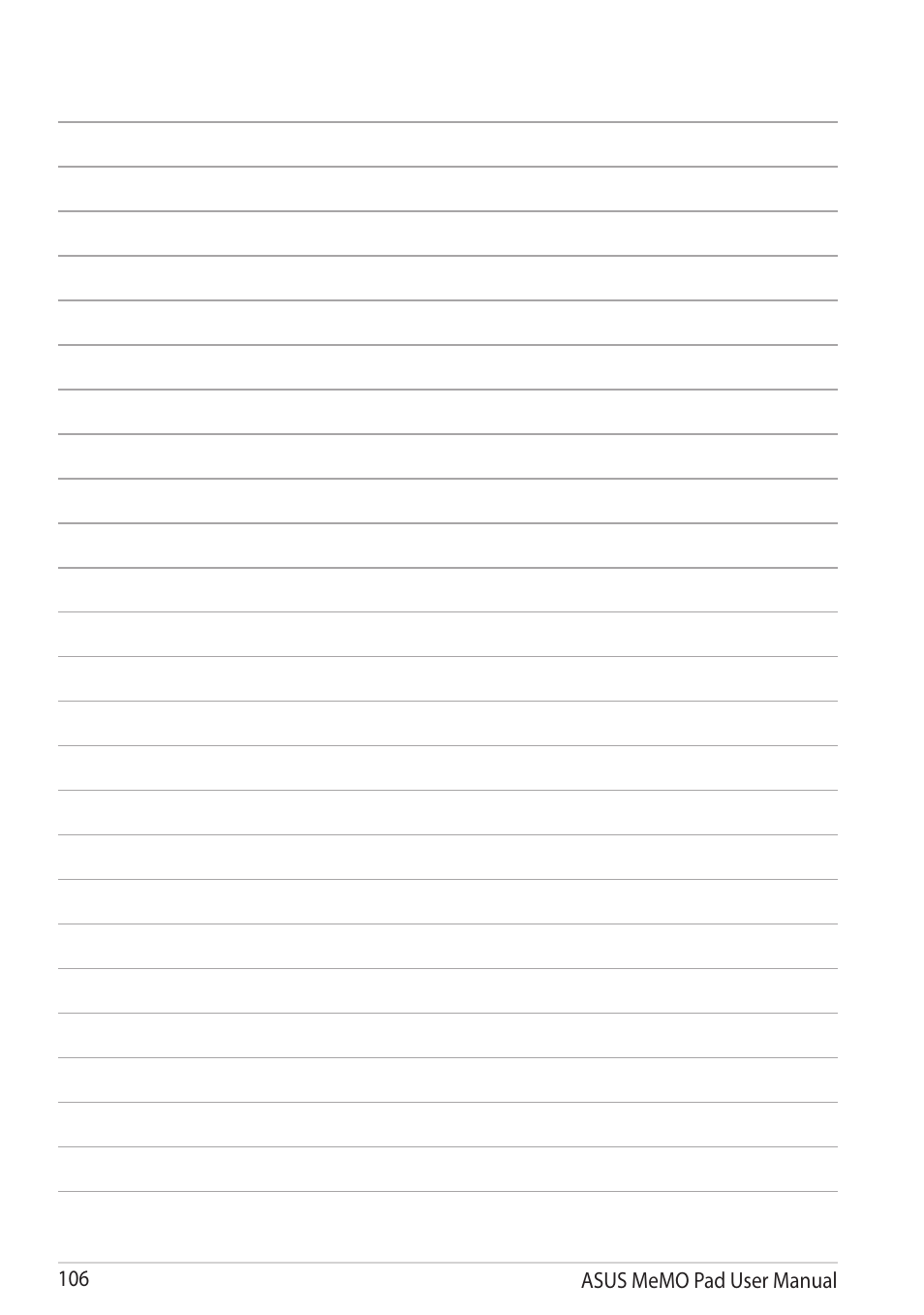 Asus MeMO Pad User Manual | Page 106 / 106