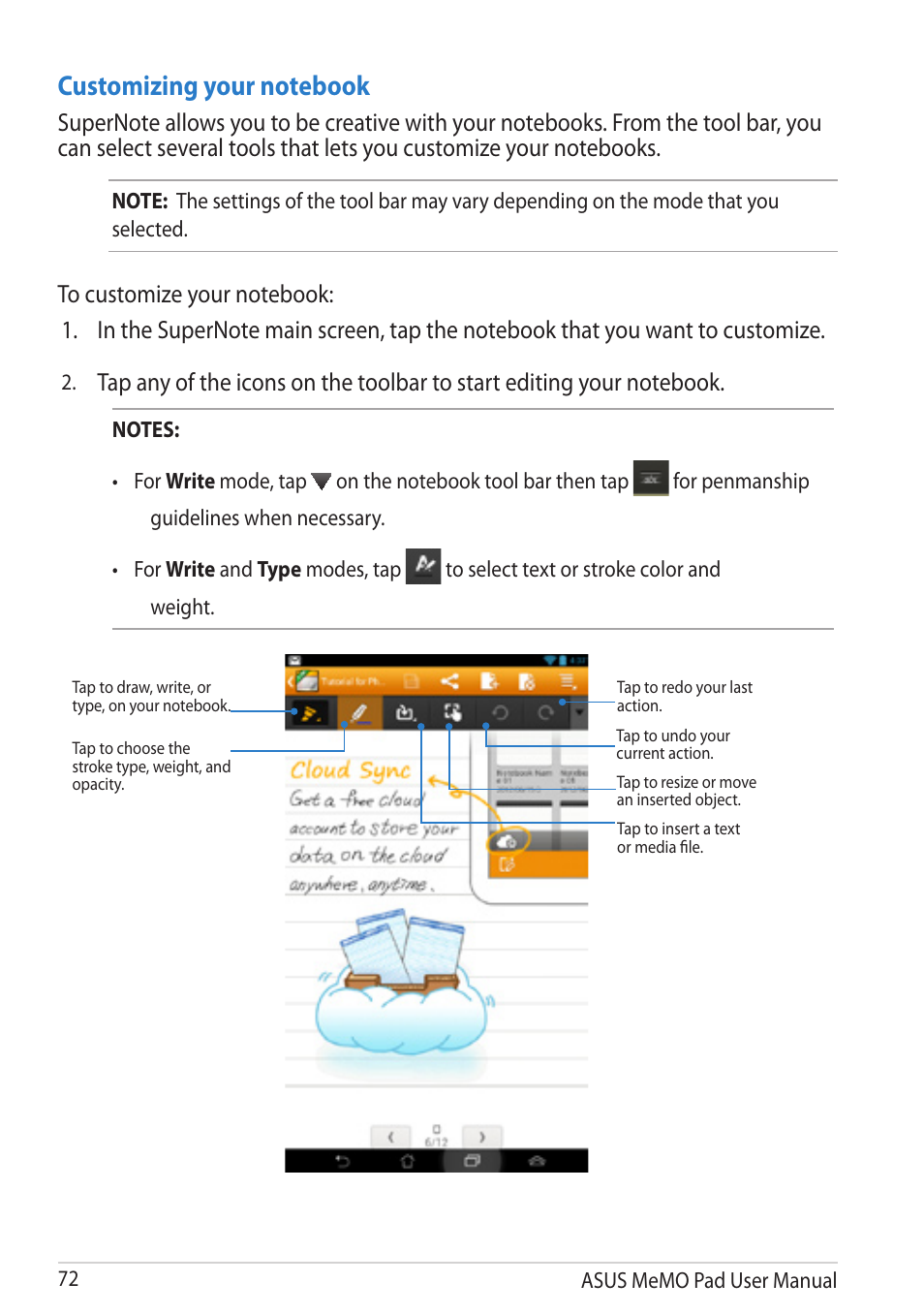 Asus MeMO Pad User Manual | Page 72 / 106