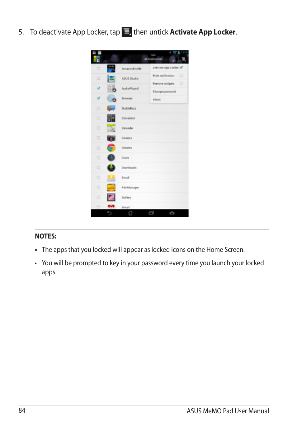 Asus MeMO Pad User Manual | Page 84 / 106