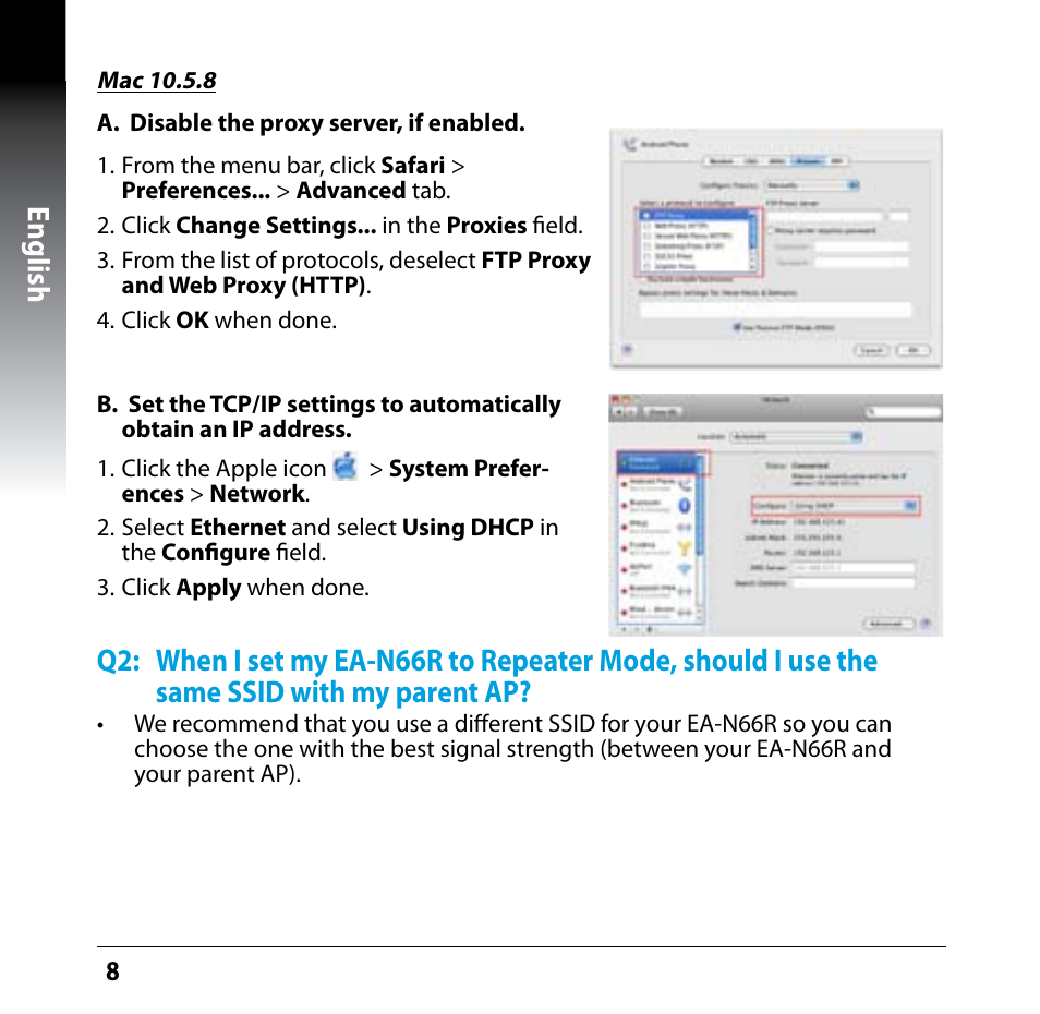 English | Asus EA-N66R User Manual | Page 8 / 13