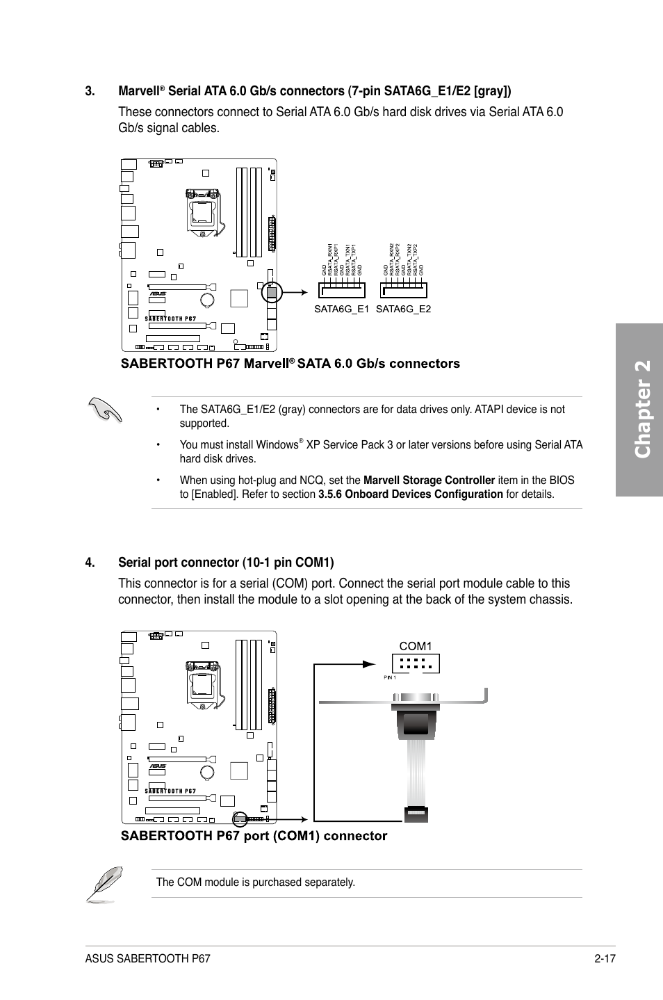 Chapter 2 | Asus Sabertooth P67 User Manual | Page 35 / 120