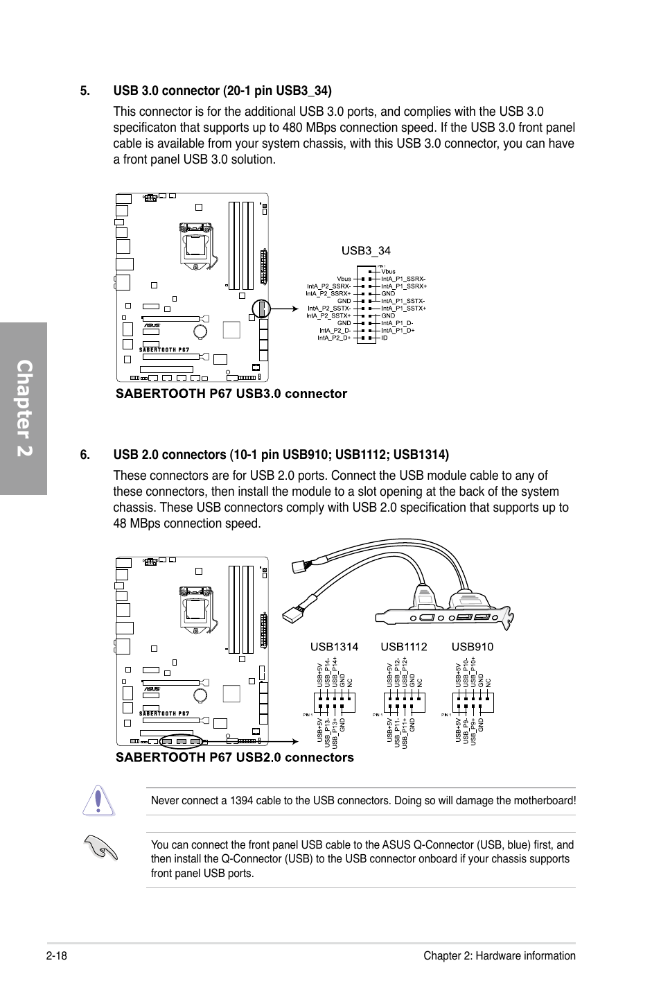 Chapter 2 | Asus Sabertooth P67 User Manual | Page 36 / 120