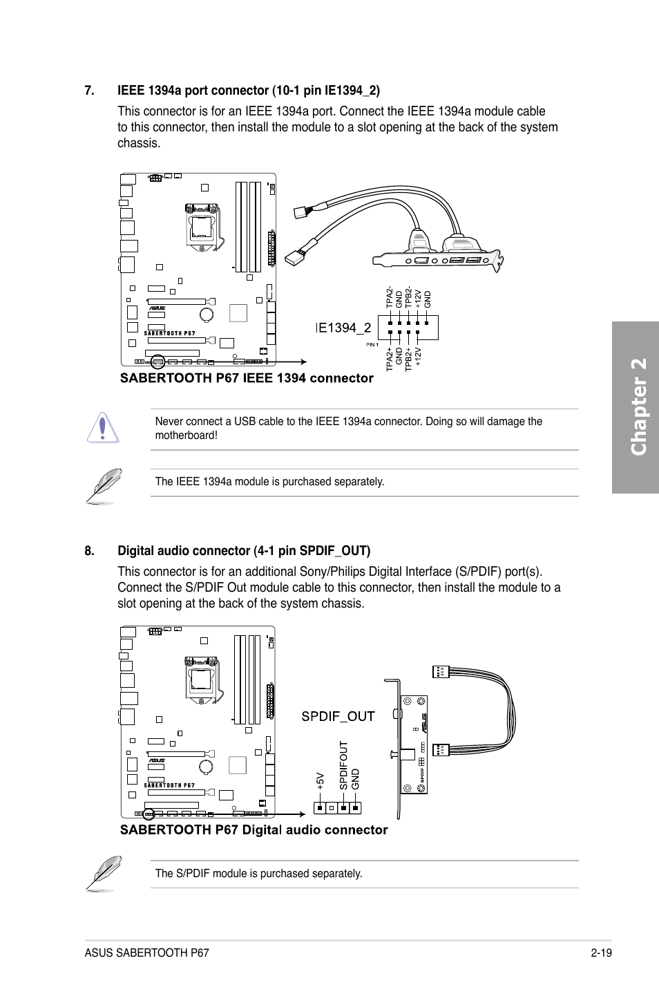 Chapter 2 | Asus Sabertooth P67 User Manual | Page 37 / 120