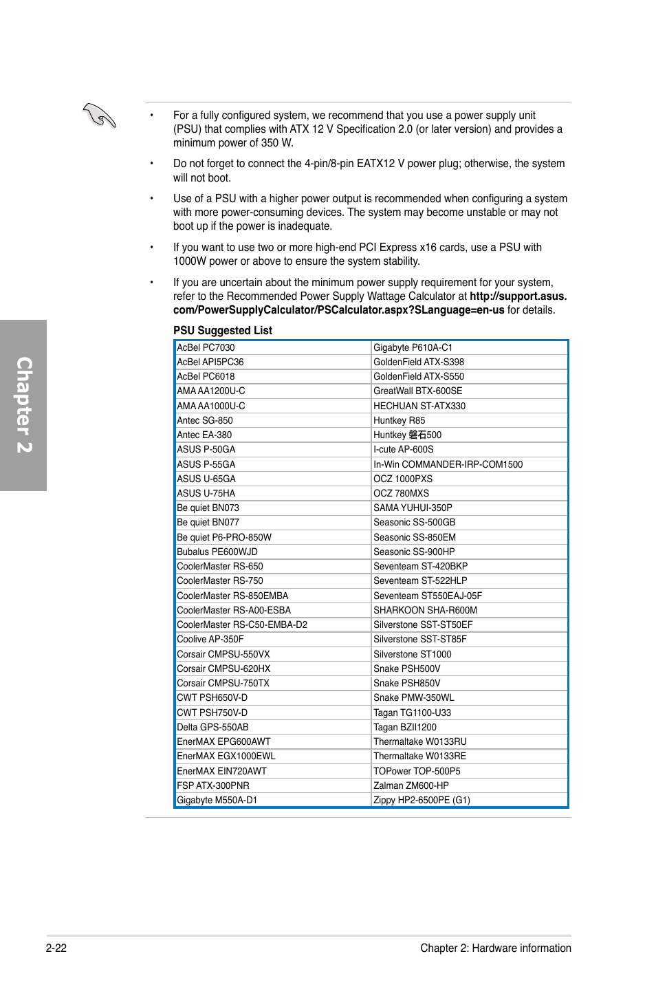 Chapter 2 | Asus Sabertooth P67 User Manual | Page 40 / 120