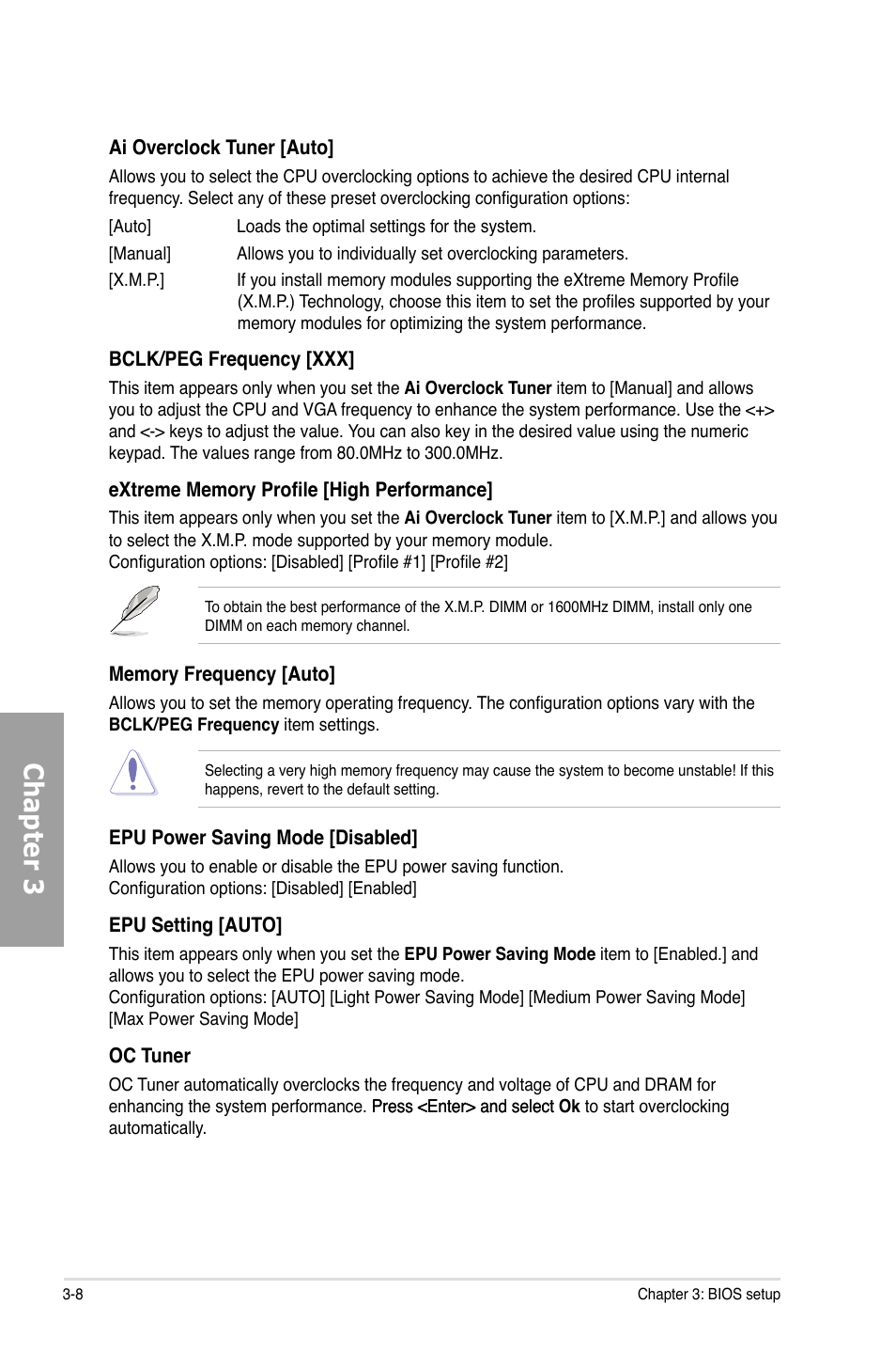 Chapter 3 | Asus Sabertooth P67 User Manual | Page 66 / 120