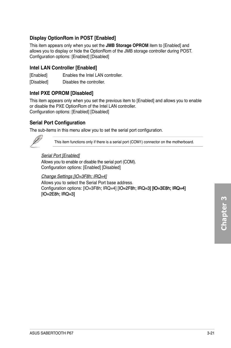 Chapter 3 | Asus Sabertooth P67 User Manual | Page 79 / 120