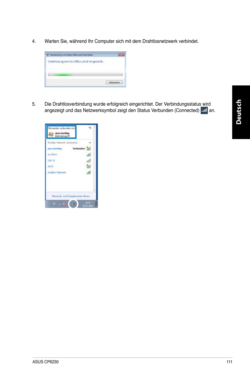 Deutsch d eutsch | Asus CP6230 User Manual | Page 113 / 466