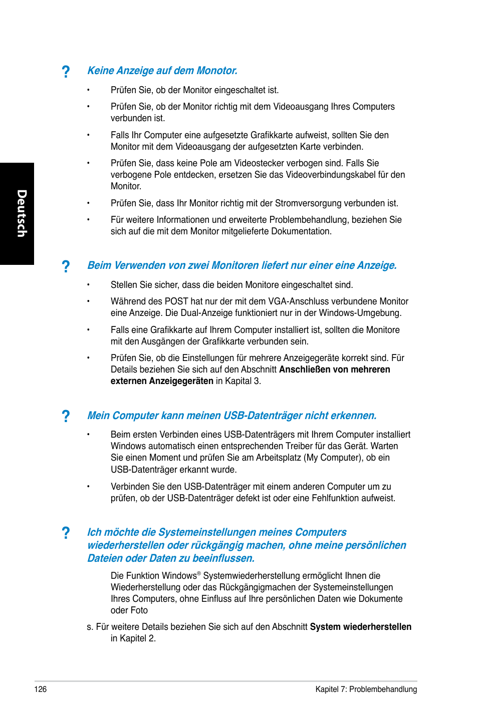 Deutsch d eutsch d eutsch d eutsch | Asus CP6230 User Manual | Page 128 / 466