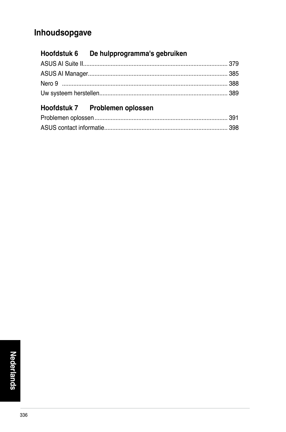 Inhoudsopgave | Asus CP6230 User Manual | Page 338 / 466