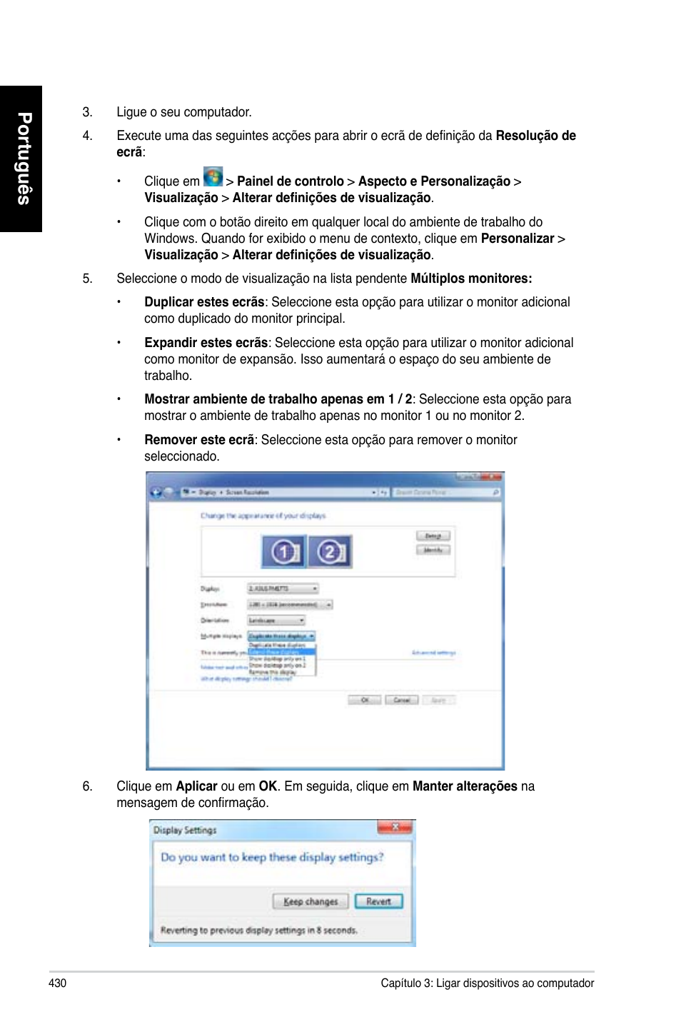 Português | Asus CP6230 User Manual | Page 432 / 466