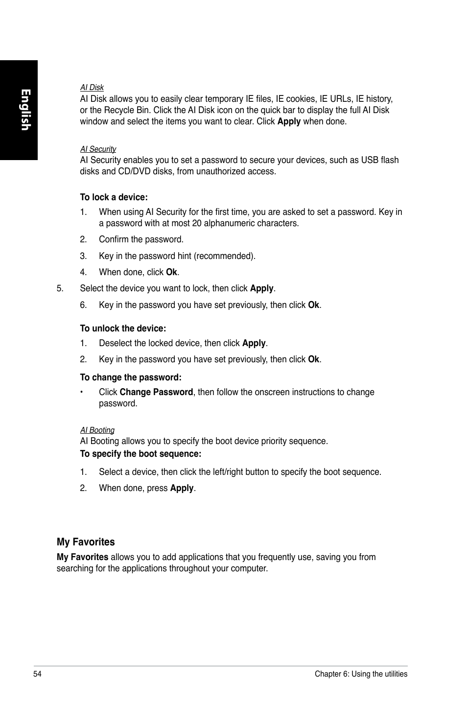 English | Asus CP6230 User Manual | Page 56 / 466