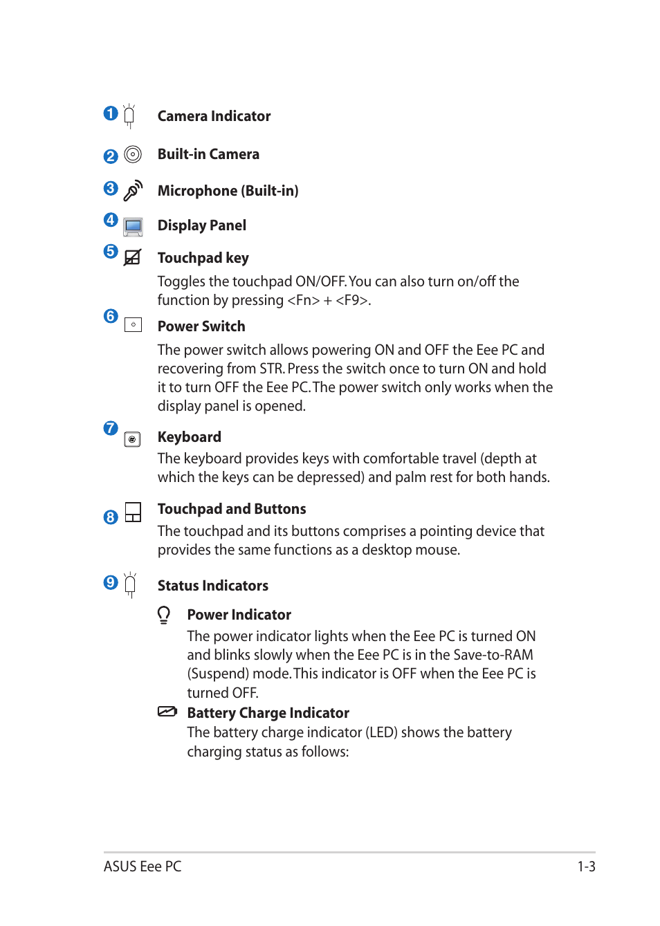 Asus Eee PC 1201K User Manual | Page 11 / 56