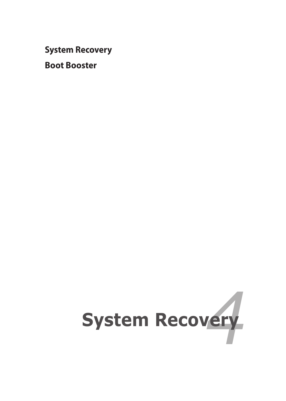 Chapter 4: system recovery, Chapter 4, System recovery | Asus Eee PC 1201K User Manual | Page 41 / 56