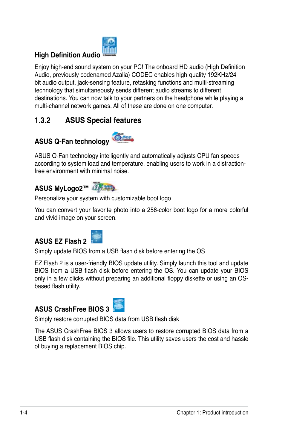 2 asus special features | Asus P5KPL-AM/PS User Manual | Page 16 / 92