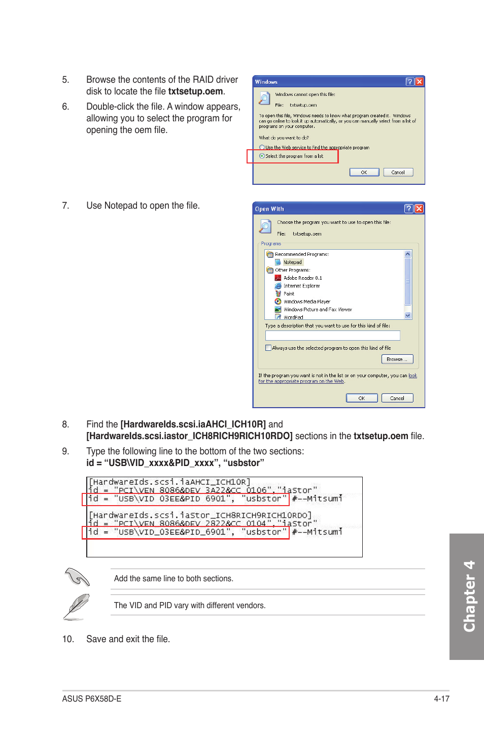 Chapter 4 | Asus P6X58D-E User Manual | Page 113 / 128