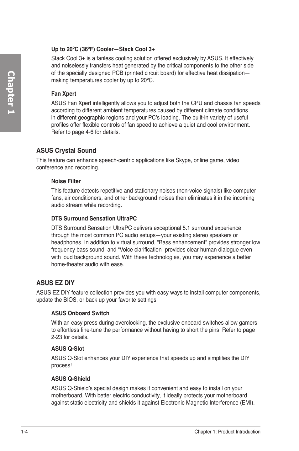 Chapter 1 | Asus P6X58D-E User Manual | Page 18 / 128