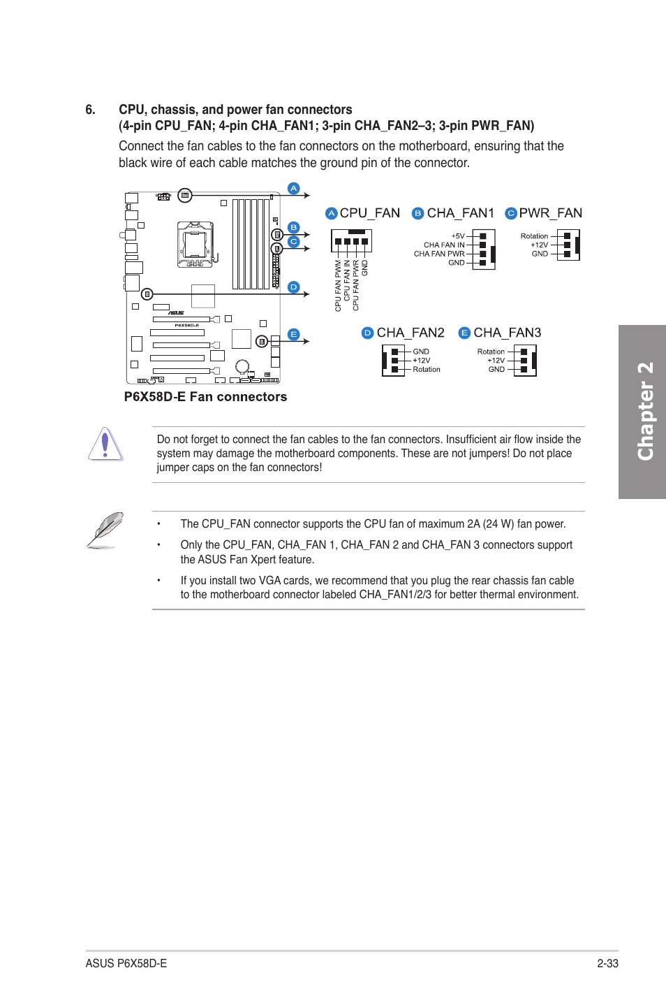 Chapter 2 | Asus P6X58D-E User Manual | Page 53 / 128