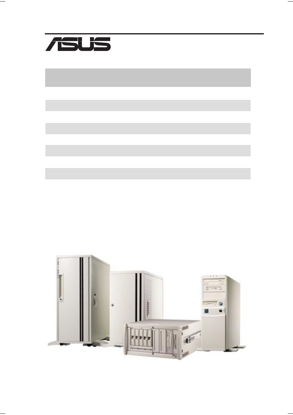 Barebone servers, Other asus products | Asus P3B-1394 User Manual | Page 103 / 104