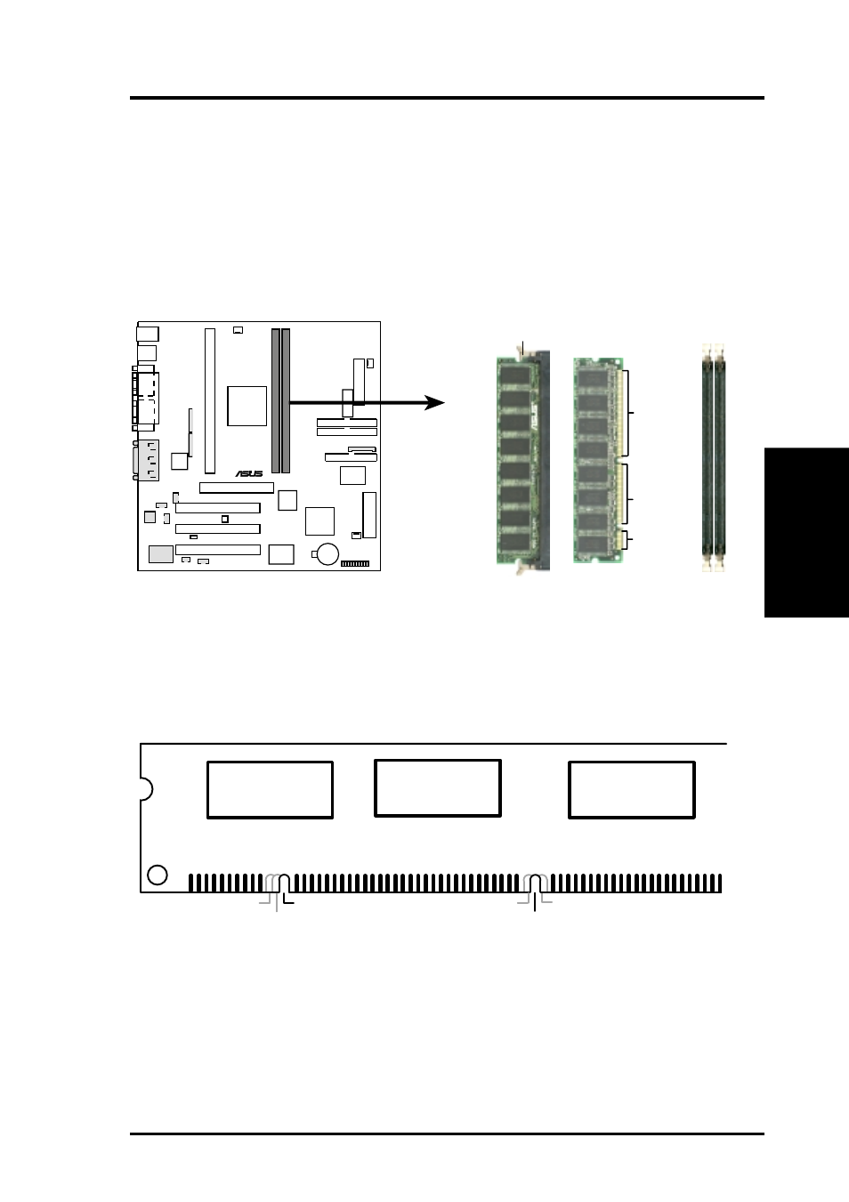 Hardware setup, 2 dimm installation | Asus P3B-1394 User Manual | Page 21 / 104