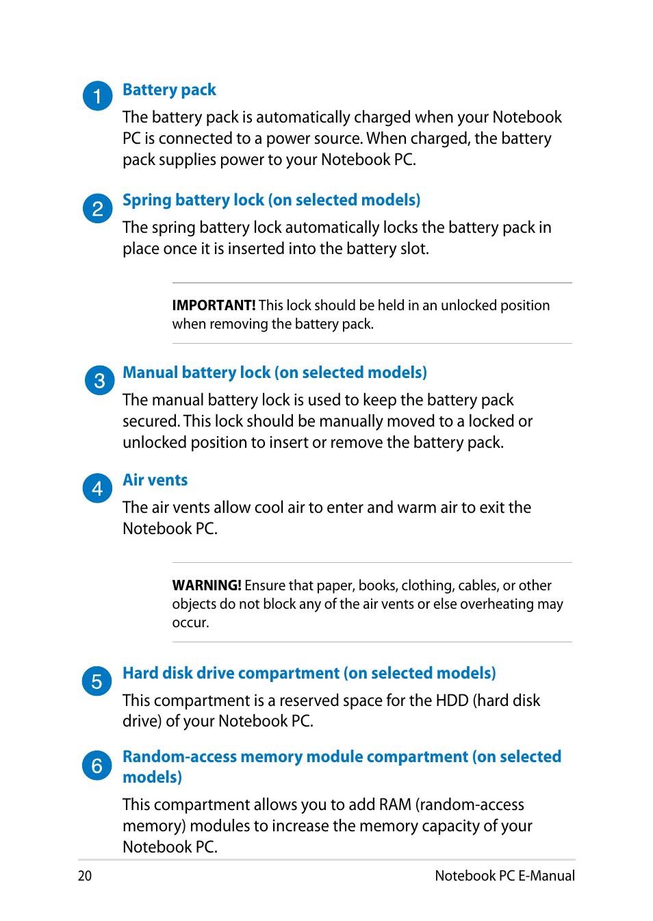 Asus X450LN User Manual | Page 20 / 130