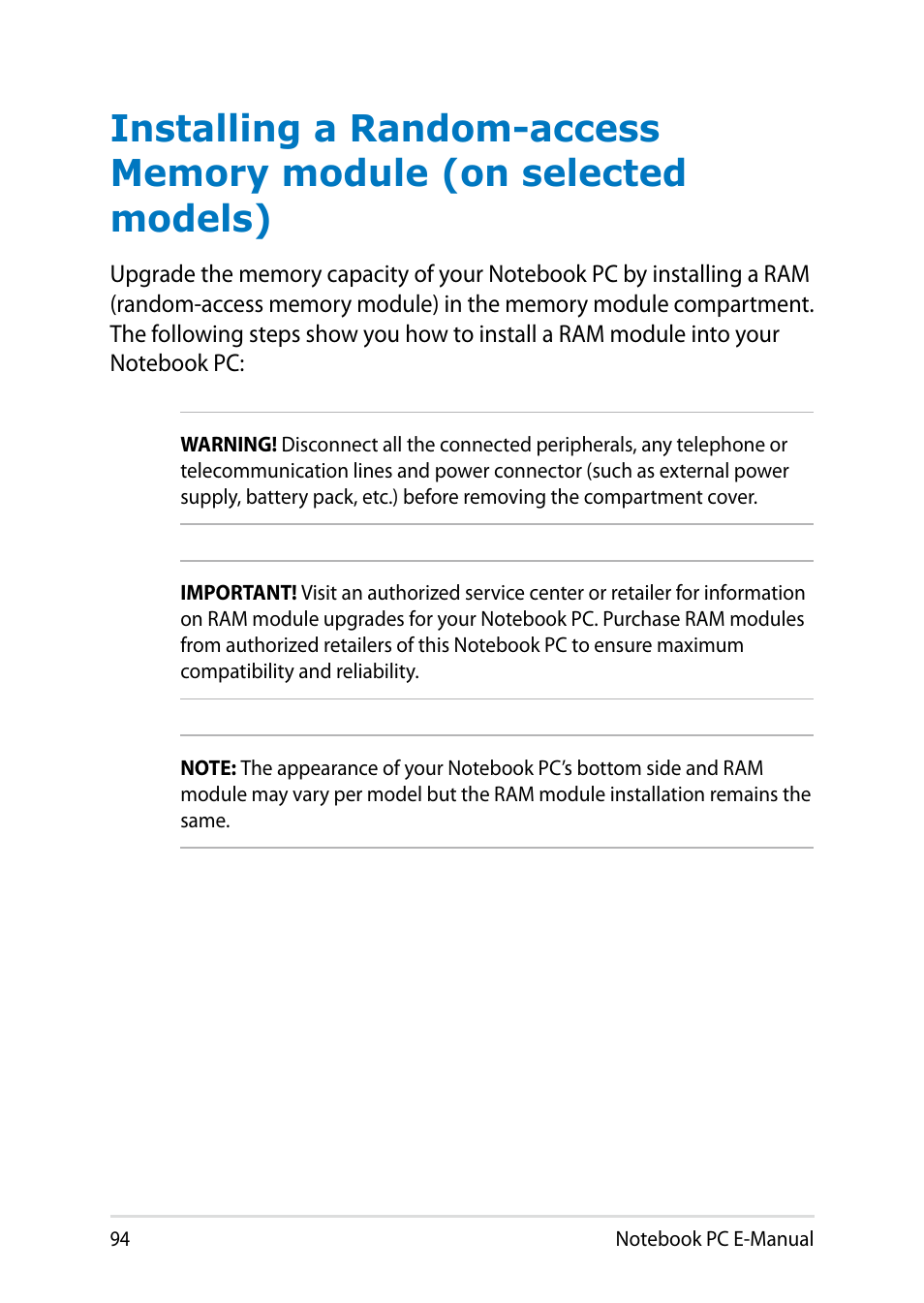 Asus X450LN User Manual | Page 94 / 130