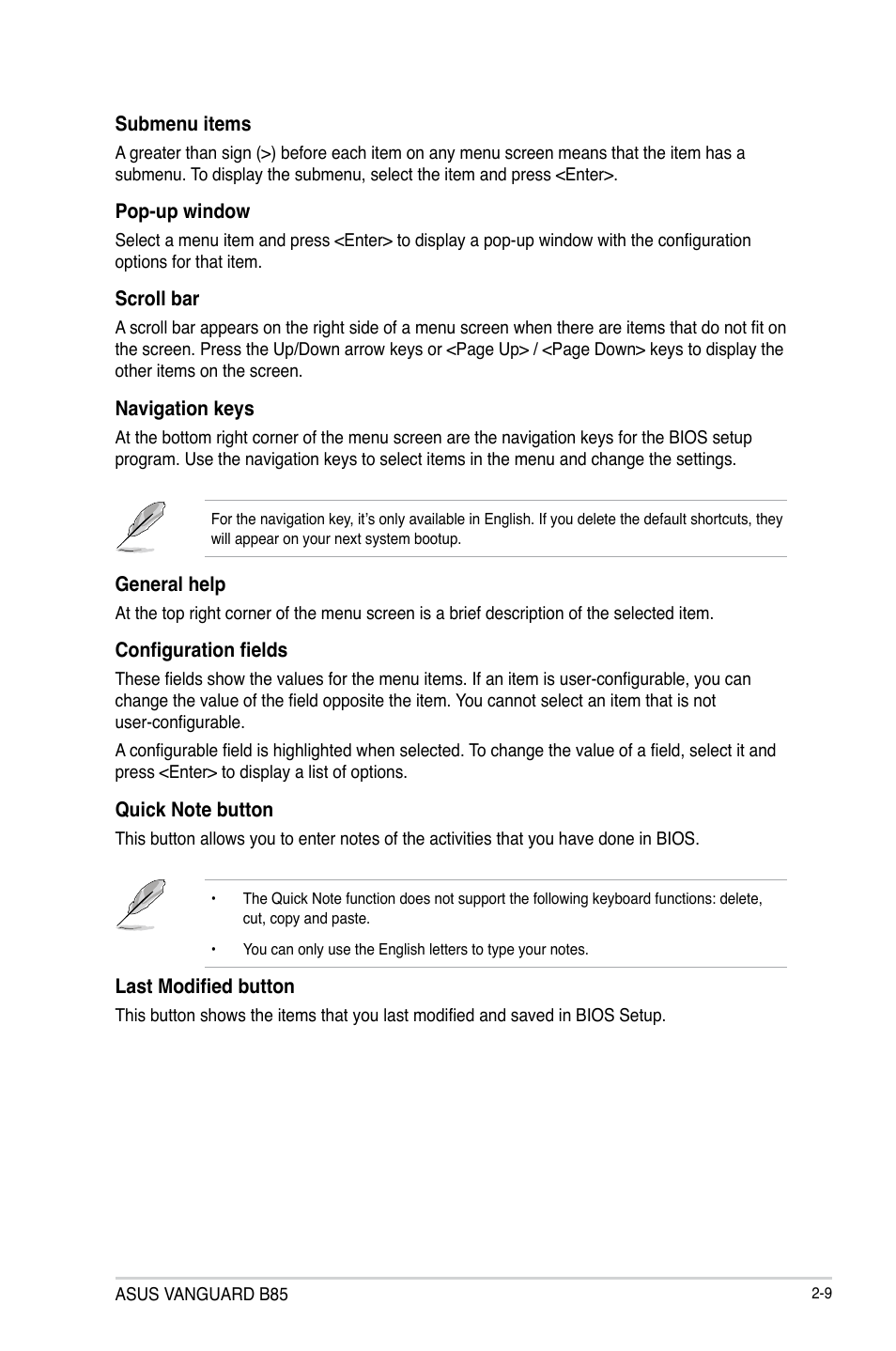 Asus VANGUARD B85 User Manual | Page 47 / 86