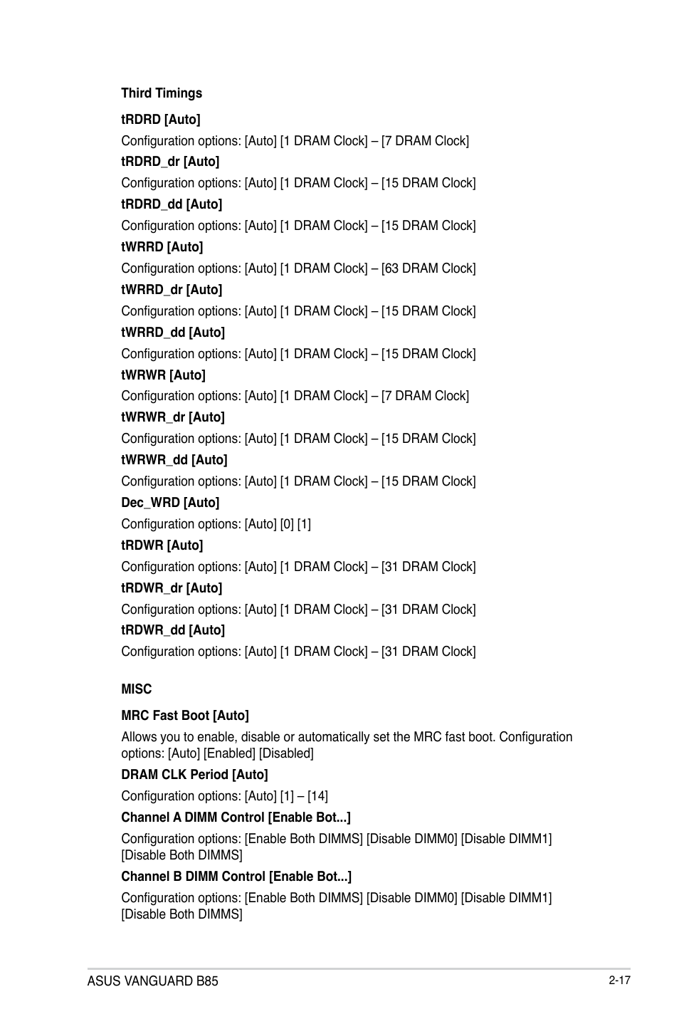 Asus VANGUARD B85 User Manual | Page 55 / 86