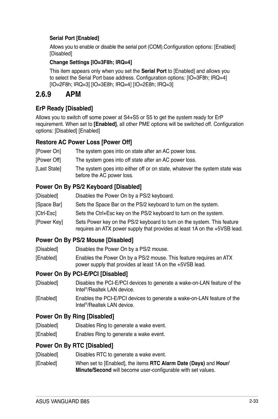 9 apm | Asus VANGUARD B85 User Manual | Page 71 / 86