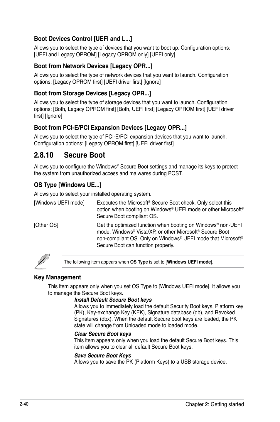 10 secure boot | Asus VANGUARD B85 User Manual | Page 78 / 86