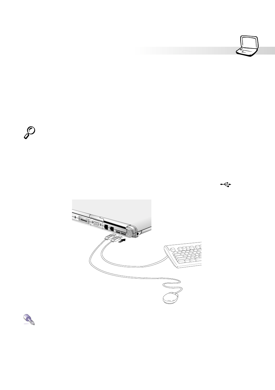 Mouse or keyboard connection (optional), Caring for the touchpad | Asus S82A/S86A User Manual | Page 37 / 92