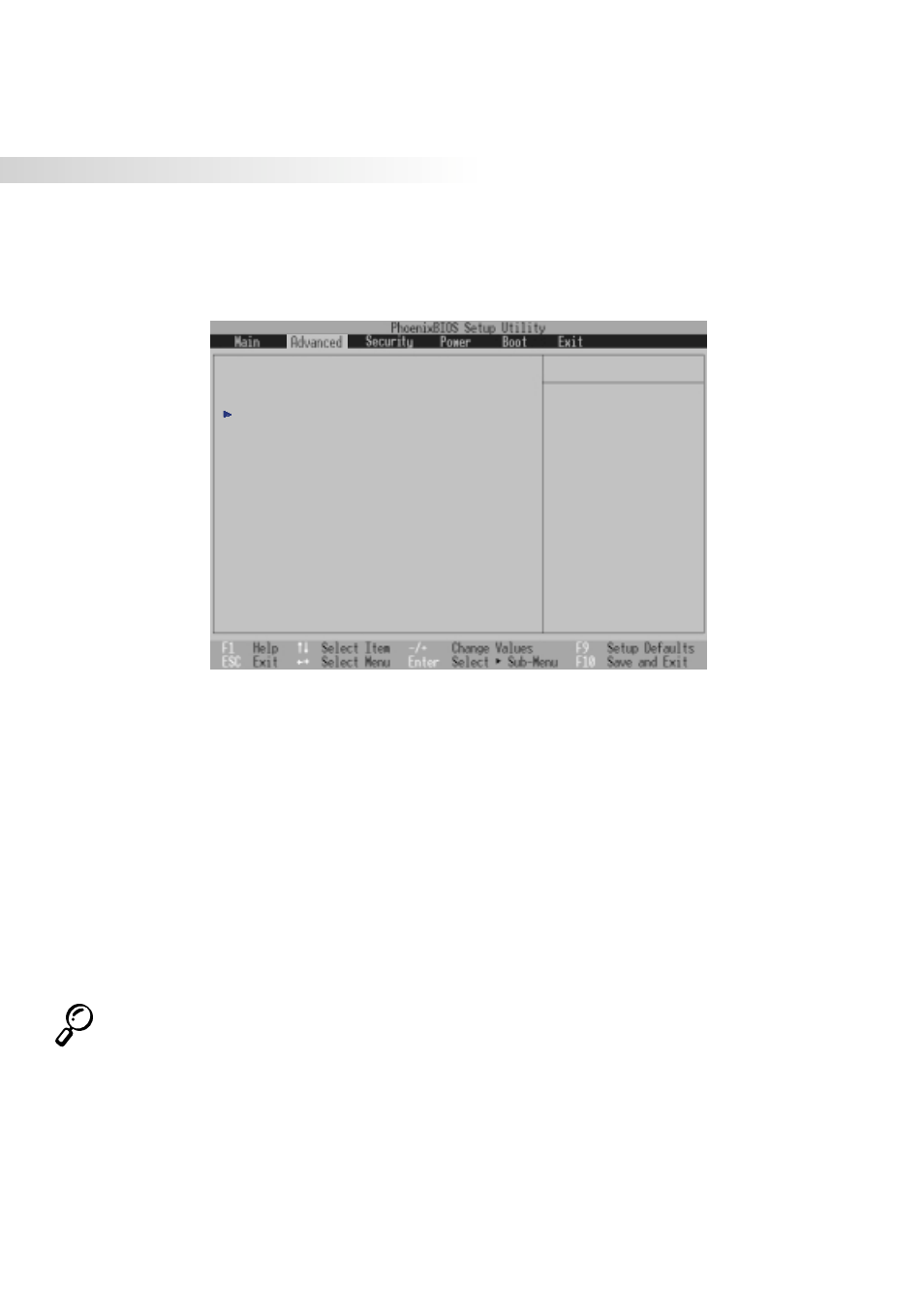 Advanced menu, I/o device configuration: (described later), Large disk access mode: [normal | Asus S82A/S86A User Manual | Page 70 / 92