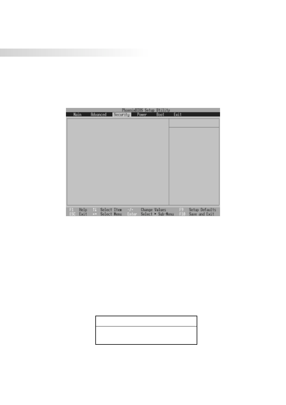 Security menu, 74 5. configuring the bios, System password: set supervisor password | Asus S82A/S86A User Manual | Page 74 / 92