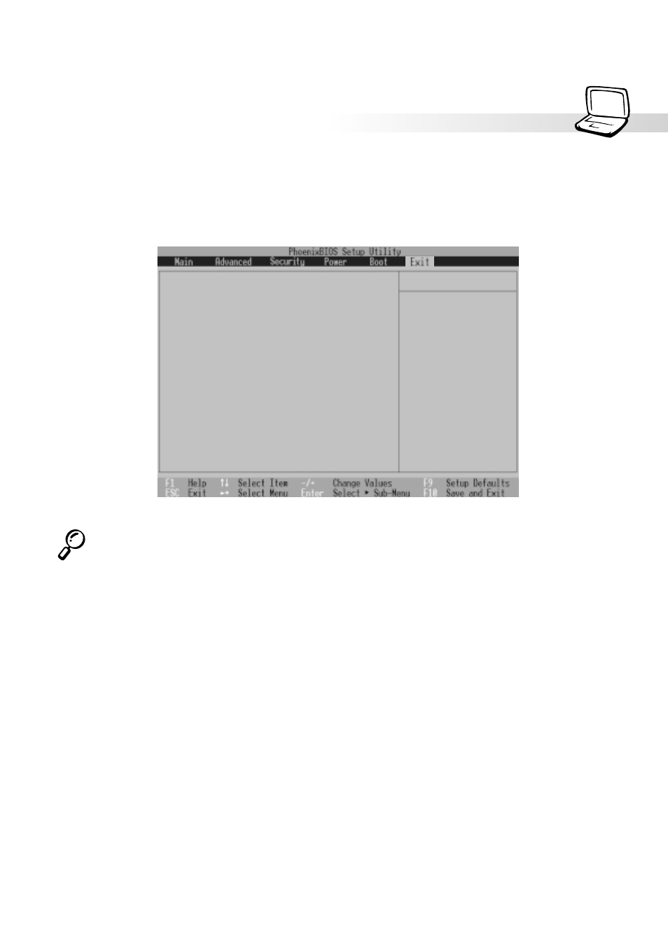 Exit menu, 79 5. configuring the bios, Exit saving changes | Exit discarding changes | Asus S82A/S86A User Manual | Page 79 / 92