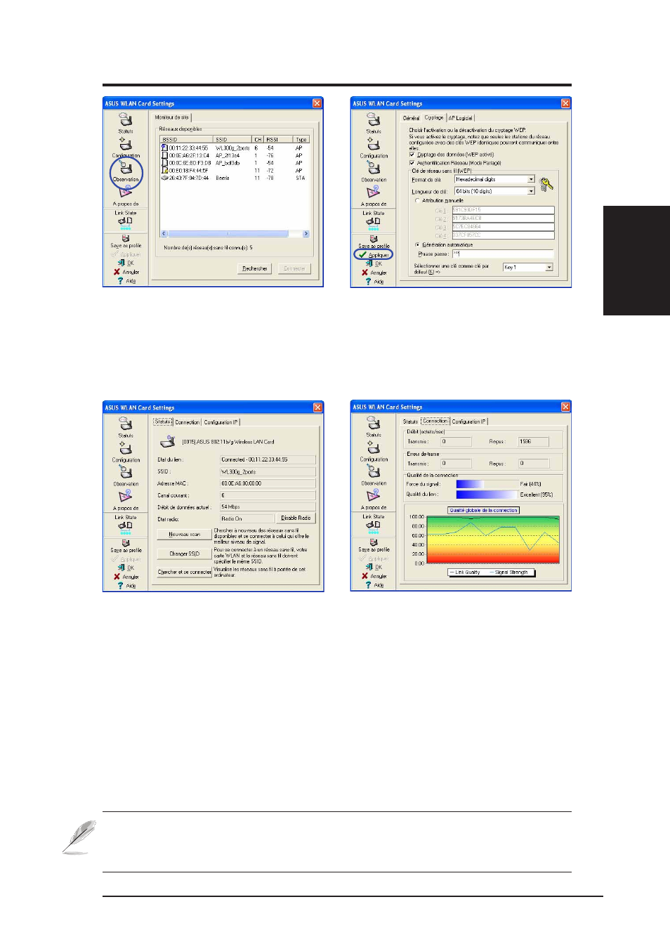 Guide d’installation rapide | Asus WL-107g User Manual | Page 11 / 42