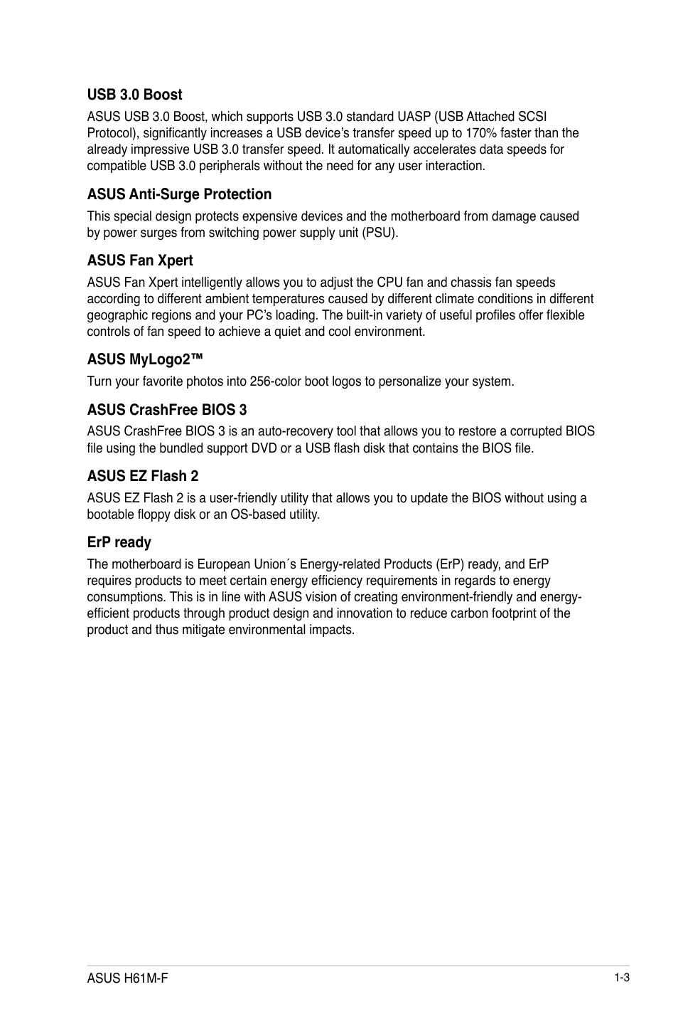 Asus H61M-F User Manual | Page 15 / 74