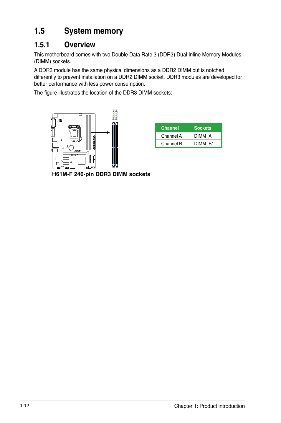 1 overview | Asus H61M-F User Manual | Page 24 / 74