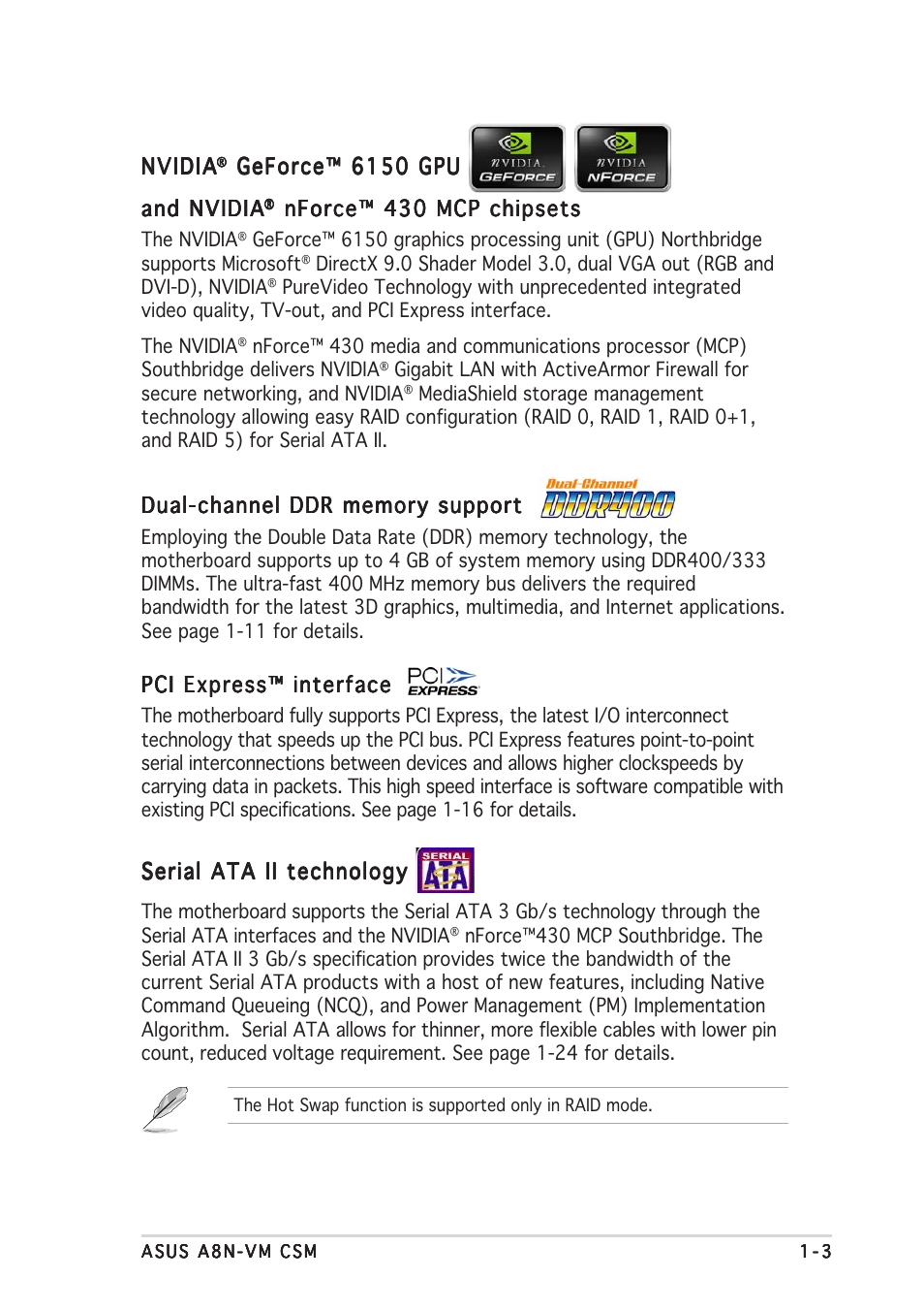 Asus A8N-VM CSM/NBP User Manual | Page 13 / 86